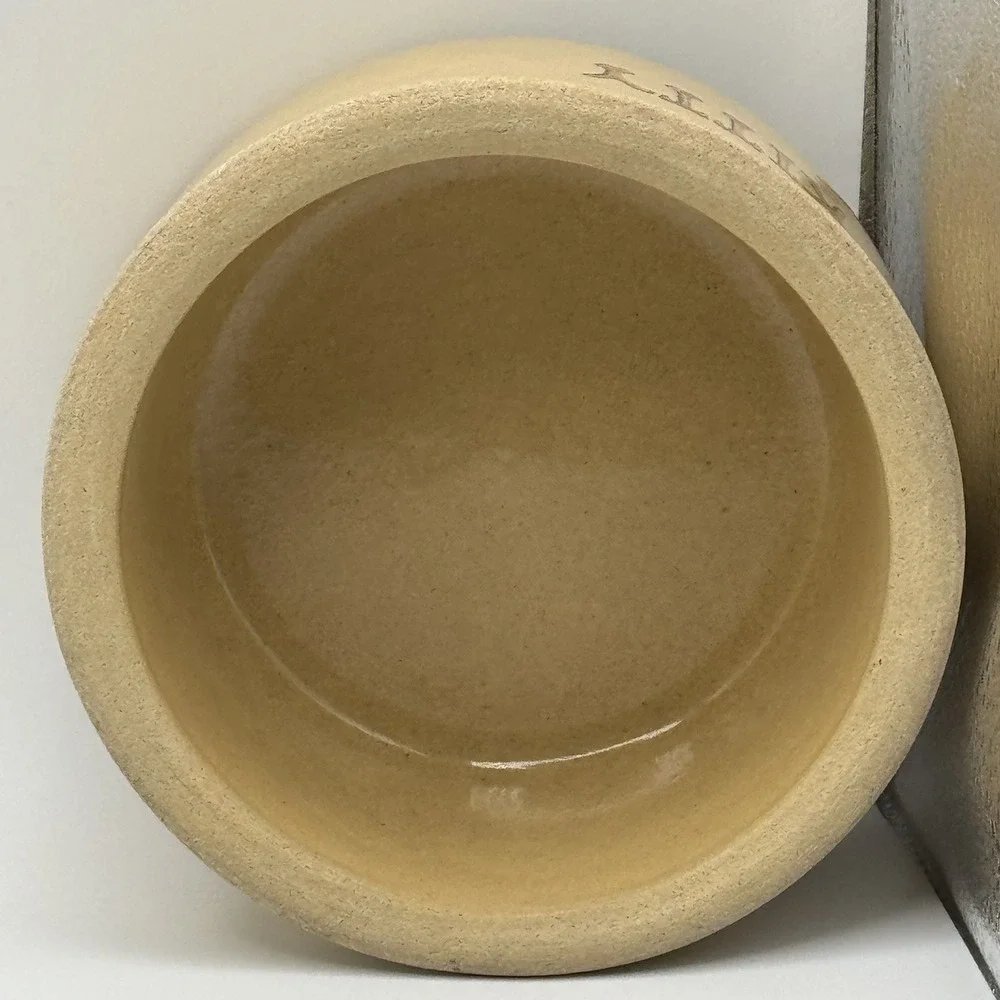 Robinson Ransbottom Heavy Stoneware Bowl Kitty‎ Cat Food Water #201 Ohio Heavy